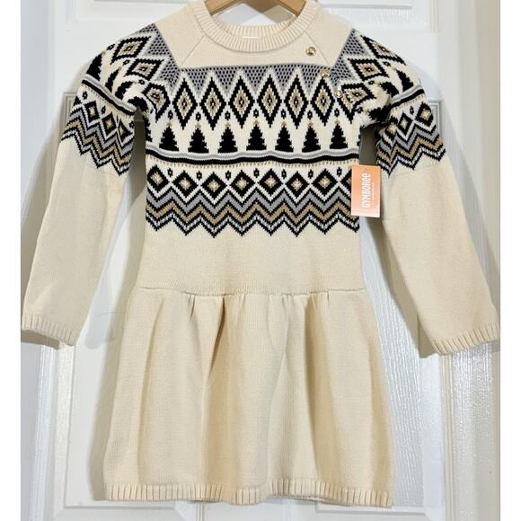 NEW Gymboree Sweater Dress Girl 7 Fairisle Winter Wonderland Holiday Christmas - Picture 1 of 2
